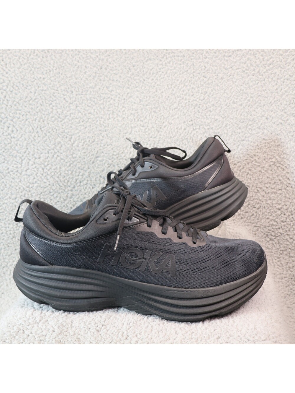HOKA ONE ONE Men’s Bondi 8 Running Shoes 15D Black